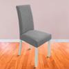 4Pcs Chair Covers Seat Covers for Chairs Removable Chair Covers Kitchen Chair Protector Covers for Dining Room(Grey) view 1