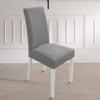 4Pcs Chair Covers Seat Covers for Chairs Removable Chair Covers Kitchen Chair Protector Covers for Dining Room(Grey) view 3