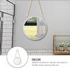 Cabilock 1pc Wall Decoration Hanging Mirror Girl Cosmetic Wall-Mounted Mirror view 2