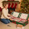 Sattiyrch Underbed Gift Wrap Organizer,Gift Wrapping Paper Storage Container,Holds up to 20 Rolls,41"W x 14"D x 5.5"H (Green) view 2