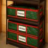 Sattiyrch Underbed Gift Wrap Organizer,Gift Wrapping Paper Storage Container,Holds up to 20 Rolls,41"W x 14"D x 5.5"H (Green) view 4