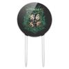 Acrylic Harry Potter Green Floral Hogwarts House Crest Cake Topper Party Decoration for Wedding Anniversary Birthday Graduation view 1