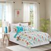 C&F Home Paradise Sound 3 Piece Full/Queen Quilt Set Aqua Animal Icon Print Coastal Ocean Beach Seaside 100% Cotton Lightweight Machine Washable Reversible Bedspread Coverlet Full/Queen 3 Piece Set view 4
