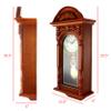 Bedford Clock Collection 27.5 Inch Oak Finish Pendulum Wall Clock view 3