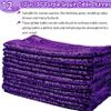 12 Packs 12 X 108 Inch Purple Sequin Table Runner Glitter Dining Table Runner for Birthday Wedding Engagement Bridal Baby Shower Bachelorette Holiday Celebration Party Supplies Decorations (Purple) view 2