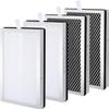 KeeTidy 4 Pack Model 15 Replacement Filters Compatible with Air Puri-fier MA Series, H13 True and Activated Carbon, 3 in 1 with Pre-Filter view 1