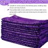 12 Packs 12 X 72 Inch Purple Sequin Table Runner Glitter Dining Table Runner for Birthday Wedding Engagement Bridal Baby Shower Bachelorette Holiday Celebration Party Supplies Decorations (Purple) view 2