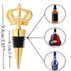12PCS Gold Crown Wedding Favors for Guests,Funny Wine Bottle Stoppers Birthday Party Favors Bridal Shower Anniversary Return Gift (Crown Stopper,12) view 2
