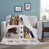 Personalized Throw Blanket Custom Blankets with Dog Photo Name Soft Fleece Blankets for Pet Cats Gifts 3 Photos Collage view 3