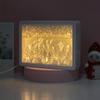 SIWEME 3D Paper Carving Lamp LED Night Light Creative Desk Lamp Frame Table Lamp Decorative Mood Light Gift Ideas for Girls Wife (Loving Scene) view 2