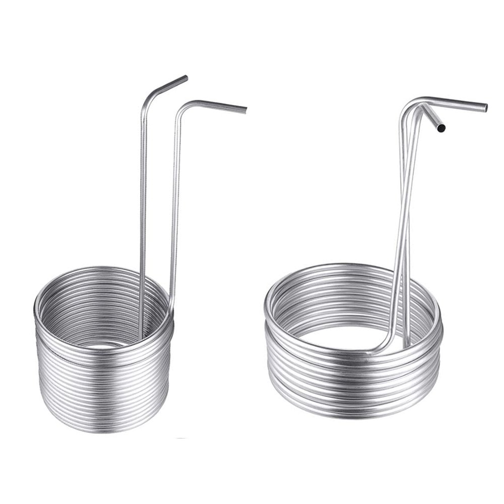 1pcs Stainless Steel Immersion Wort Chiller Tube, Beer Brewing Super Efficient Wort Chiller, Home DIY Wine Making Machine Part (Size : 9.52x0.5x15m Double)
