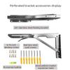 BcofoA Folding Table Home Office Desk Computer Desk for Office and Kitchen Suitable for Writing Desk Dining Table tv Tray Tray Table Wall Mounted Folding Table Adjustable Clear and Natural Texture view 4