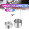 1pcs Stainless Steel Immersion Wort Chiller Tube, Beer Brewing Super Efficient Wort Chiller, Home DIY Wine Making Machine Part (Size : 9.52x0.5x7.8m Single) view 2