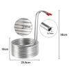3/8'' X 8m Immersion Chiller, Stainless Steel Cooling Coil Tube Wort Chiller, Super Effective Heat Exchanger Homebrew Beer Cooler view 2