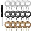 15 Sets Bottle Opener Inserts Kit Stainless Steel Round Bottle Openers Metal Inserts with Screws and Screwdriver for Bottles Opener DIY Resin Mould Kit view 1
