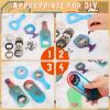 15 Sets Bottle Opener Inserts Kit Stainless Steel Round Bottle Openers Metal Inserts with Screws and Screwdriver for Bottles Opener DIY Resin Mould Kit view 3
