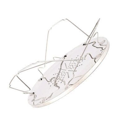 Cabilock 1pc Stainless Steel Toast Rack for Outdoor Cooking Warming Tray for Bagels and Muffins for Kitchen and Restaurant Use