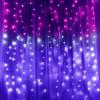 CoziTech Curtain Lights Pink Purple Ombre Light Up String Curtain for Bedroom Wall Hanging Mermaid Fairy Lights for Teen Room Girls Room Decoration Lights Girls Gift (Pink & Purple) view 1
