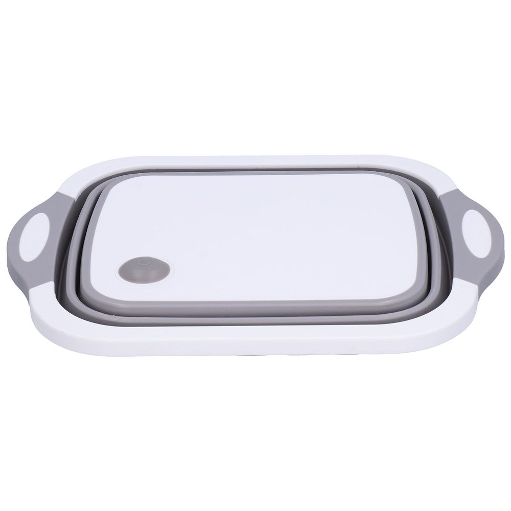 Alvinlite Collapsible Cutting Board Folding Dish Washing Sink Cutting Board Vegetables Drain Basket for Kitchen Fruit Vegetables