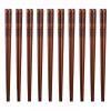 10-pair Wooden Chopsticks, 9.17 "/ 23.3cm Long Reusable Chopstick Set, Lightweight Wooden Chopsticks for Eating and Cooking view 1