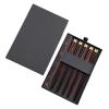 5 Pairs Chopsticks Reusable Chinese Wood Chopsticks with Holder, Light Weight Chopsticks Set, Easy to Use, 9.96"/25.3cm view 1