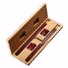 2-Pairs Wooden Chopsticks With Chopstick Rests, 9.84 Inches Reusable Natural Red Rosewood Chinese Non-slip Chopsticks Set view 1