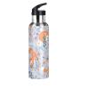 Fox Water Bottle Kids Fox Bottle with Straw Lid Cute Forest Animals Leakproof Insulated Stainless Steel Water Flask for Sport Gym Outdoor 20 oz view 4