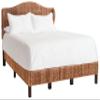 SAFAVIEH Home Collection Finola Coastal Braided Rattan Legs Full Size Bed BED8002B-F, Brown/Espresso view 4