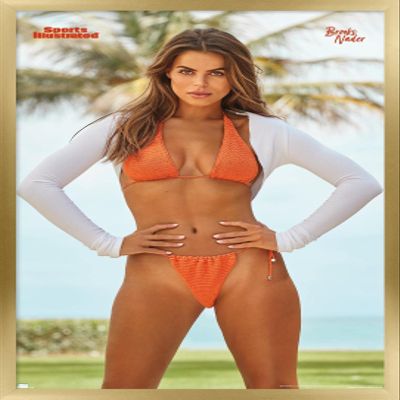 Trends International Sports Illustrated: Swimsuit Edition - Brooks Nader 21 Wall Poster, 34L x 22.4W, Gold Framed Version