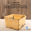 Top Home Store One Quart Wooden Gift Baskets (25 Pack); for Picking Fruit or Arts, Crafts and Decor; 5.75 Square Vented Wood Boxes view 3