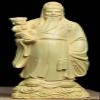 3PCS Natural Boxwood Hand Carved Fukurokuju Longevity Fu Lu Shou Life Star God Statue Sets(All 3 Statues Sets) view 2