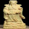 3PCS Natural Boxwood Hand Carved Fukurokuju Longevity Fu Lu Shou Life Star God Statue Sets(All 3 Statues Sets) view 3