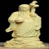 3PCS Natural Boxwood Hand Carved Fukurokuju Longevity Fu Lu Shou Life Star God Statue Sets(All 3 Statues Sets) view 4