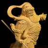 A Pair Natural Boxwood Hand Carved Garan & Wei Tuo Bodhisattva Statue(All 2 Statue Sets) view 4