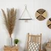 Nearly Natural 18in. x 16in. Hand Crafted Macrame Wall Hanging with Wooden Shelf view 3