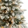 Nearly Natural 4ft. Flocked North Carolina Fir Artificial Christmas Tree with 250 Warm White Lights and 779 Bendable Branches view 4