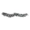 6ft. Flocked Artificial Christmas Garland with Pine Cones and 35 Warm White LED Lights,Green view 3