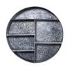 Nearly Natural 18in. Galvanized Circular Metal Wall Mounted Shelf with Four Tier Shelves view 1
