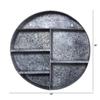 Nearly Natural 18in. Galvanized Circular Metal Wall Mounted Shelf with Four Tier Shelves view 3