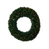 Nearly Natural 48in. Large Artificial Christmas Wreath with 714 Bendable Branches and 200 Warm White LED Lights view 1
