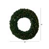 Nearly Natural 48in. Large Artificial Christmas Wreath with 714 Bendable Branches and 200 Warm White LED Lights view 2