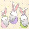 IHR Ideal Home Range 3-Ply Cocktail Size Paper Party Napkins, 20-Count, 5" x 5", Easter Gnomes view 1