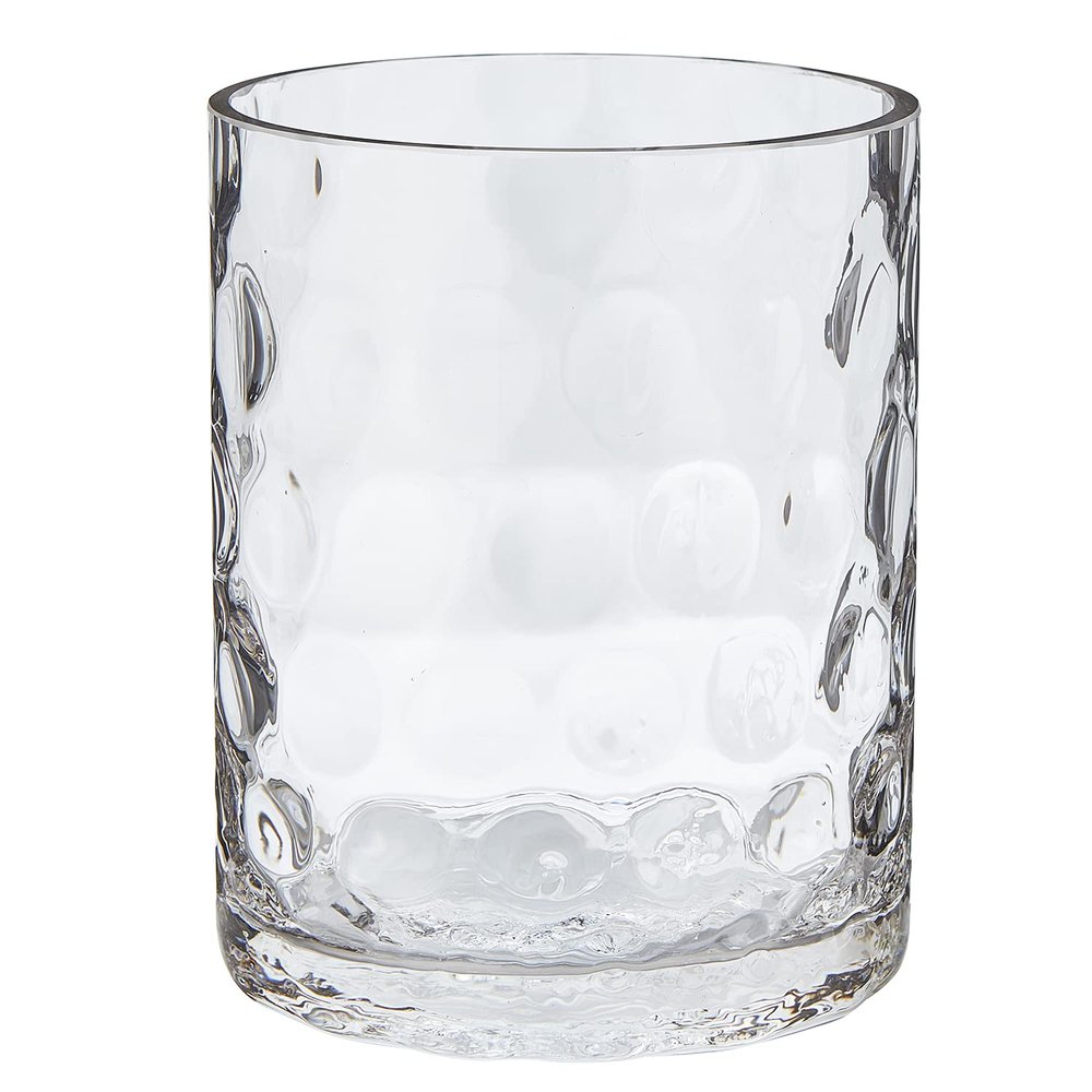 47th & Main Bubble Glass Decorative Vase, 5.91" Tall, Clear
