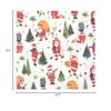 Boston International IHR 3-Ply Paper Napkins, 20-Count Lunch Size, Santas Look view 2