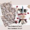 Keep Unique 20-ct 6.5x6.5 ChristmasPaper Pinecones Flower Luncheon Decoupage Napkins, 3-Ply Servilletas Printed Flower Cocktail Napkin for Art, Dinner and Party, Disposable Napkins Decor view 3
