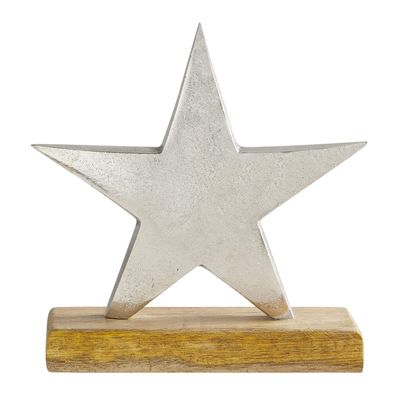 47th & Main Holiday Tabletop Decor, Medium, Silver Star