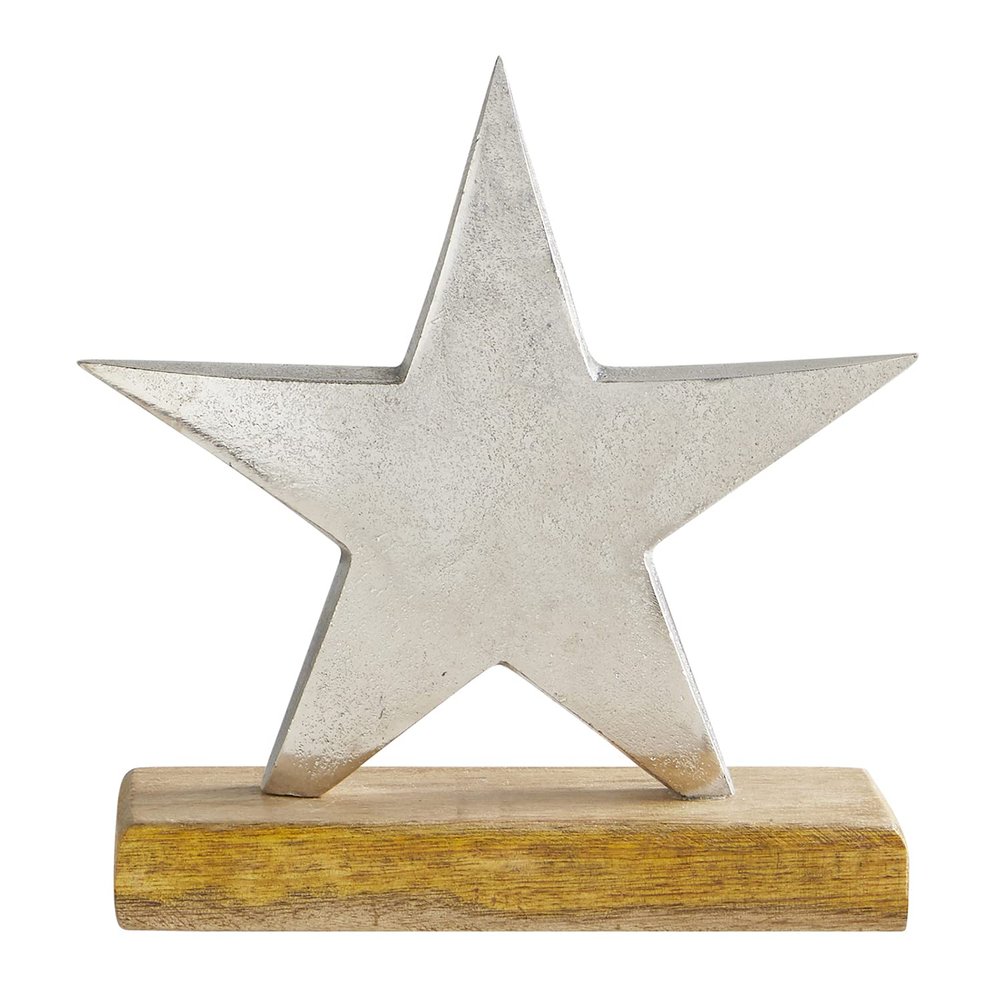 47th & Main Holiday Tabletop Decor, Medium, Silver Star