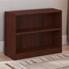 BOWERY HILL 30" H Transitional Bookcase with 1 Adjustable Shelf and 1 Fixed Shelf in Vogue Cherry Finish view 2