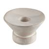 47th & Main Rustic Ceramic Taper Candle Holder, 4" Dia x 2.6" H, Cream view 1