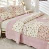 Brandream Queen Quilt Set 100% Cotton Handcrafted Patchwork Quilts Rose Floral Quilt Set Vintage Farmhouse Quilt Bedding Set 3-Piece view 1